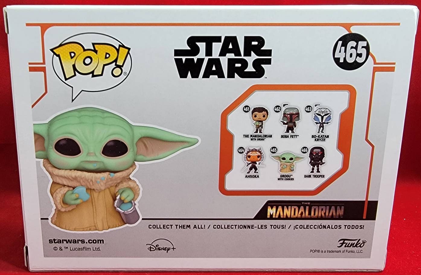 The grogu Mandolirian Funko # 465 Star Wars Pop