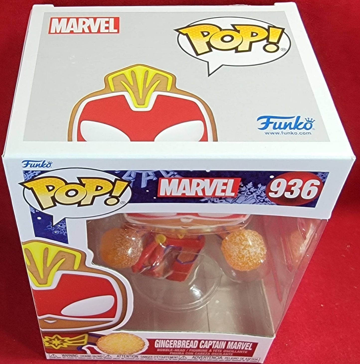 Gingerbread captain marvel funko # 936 (nib)