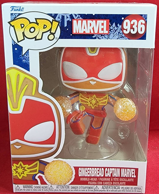 Gingerbread captain marvel funko # 936 (nib)