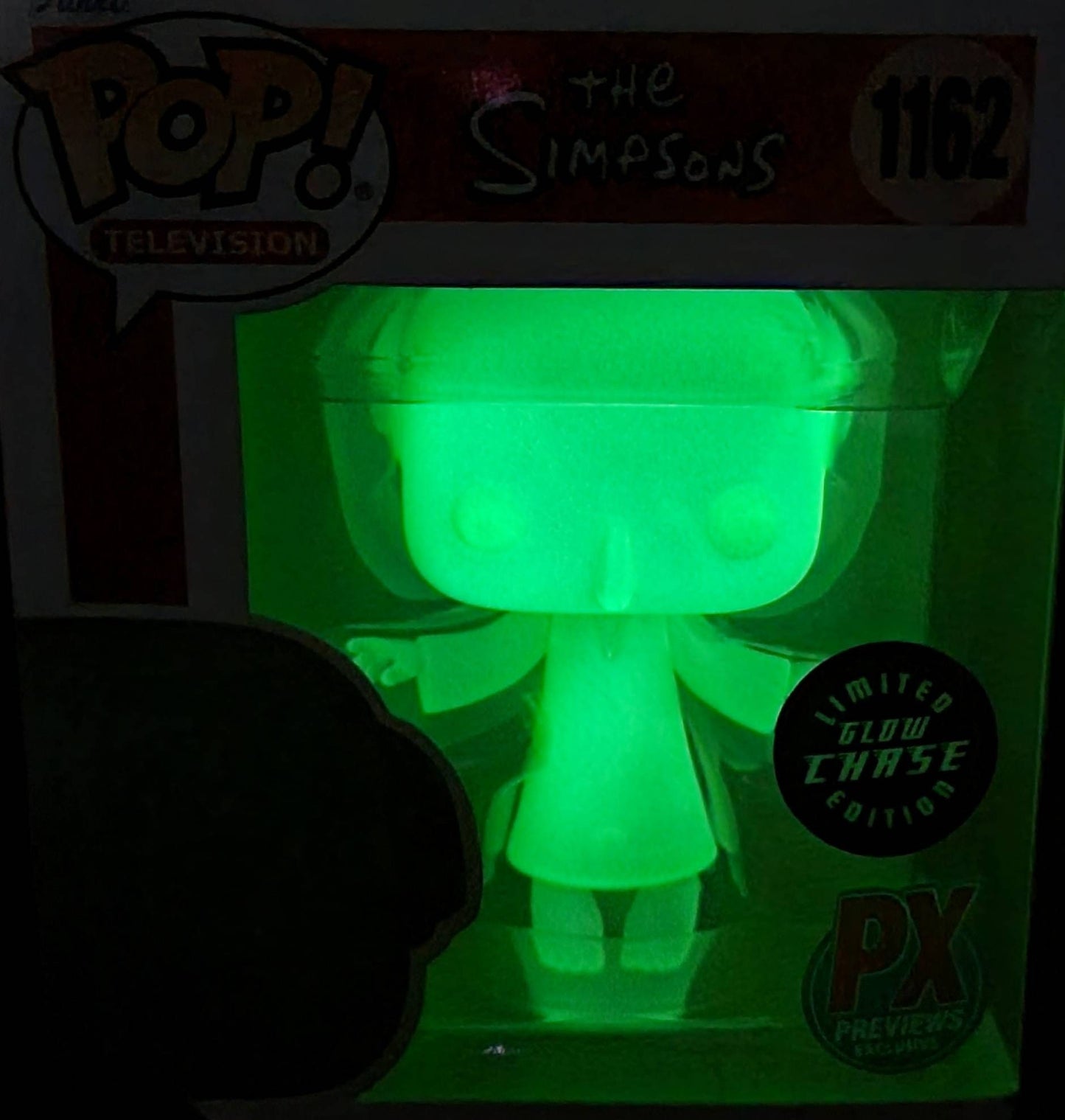 Simpson's glowing Mr. Burns chase px funko # 1162 (nib)