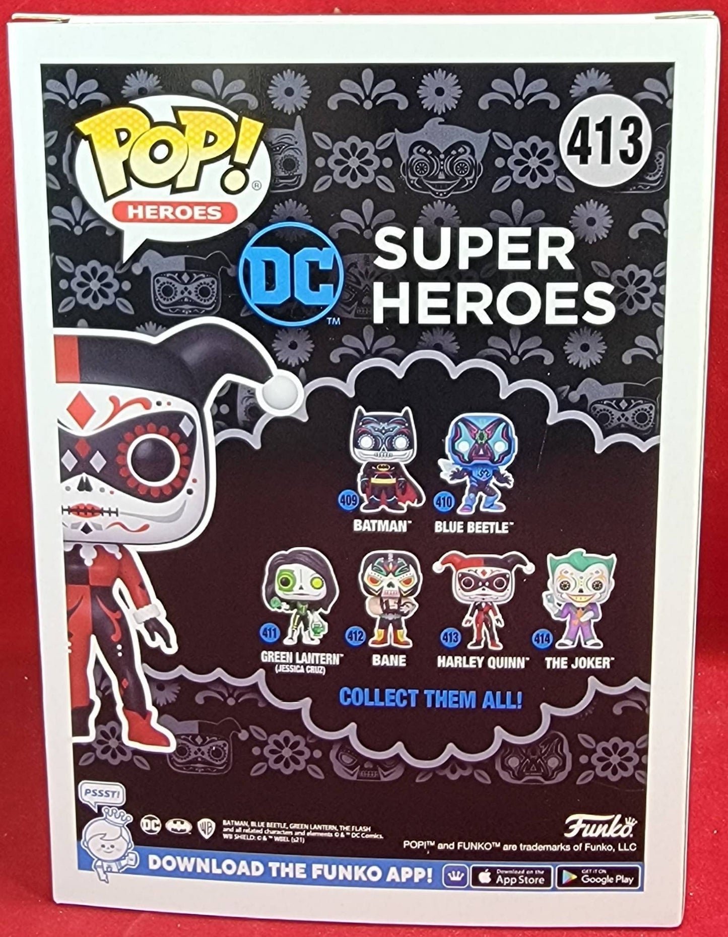 The harley quinn funko # 413 (nib)