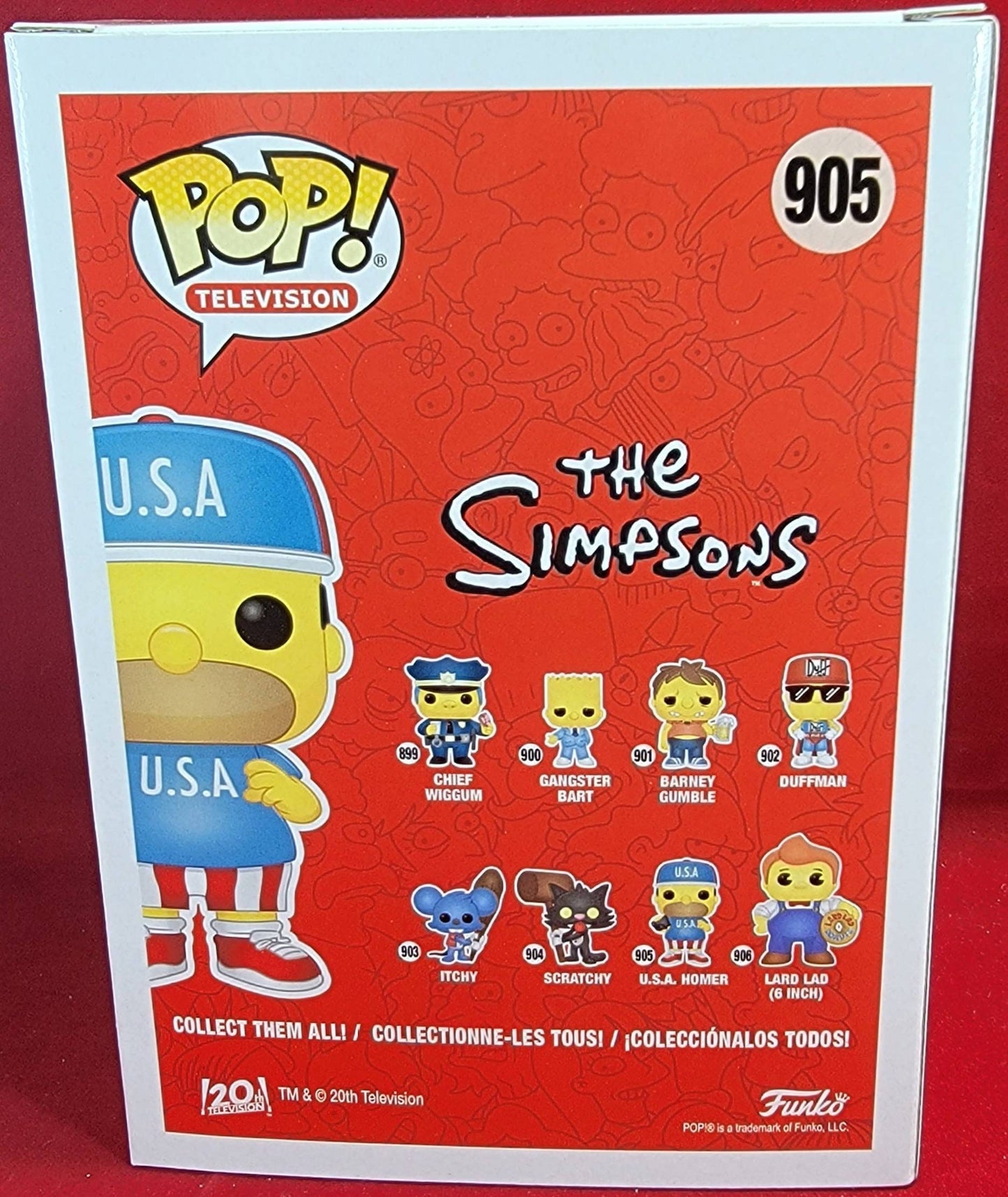U.S.A Homer funko # 905 (nib)
