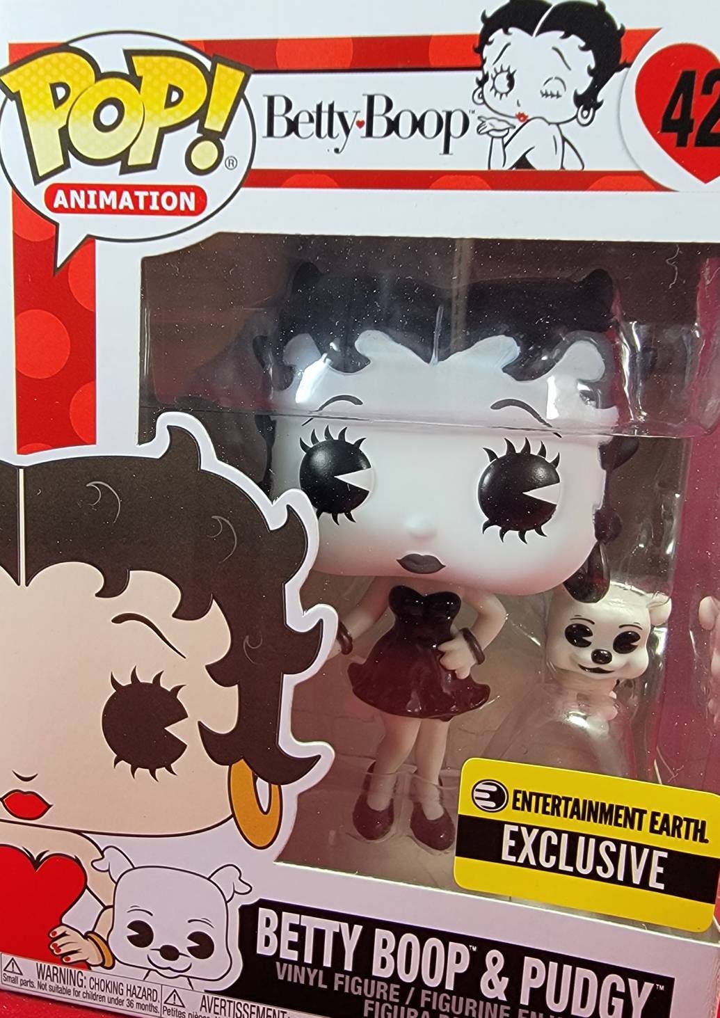 Betty Boop & Pudgy entertainment earth exclusive funko 421 (nib)