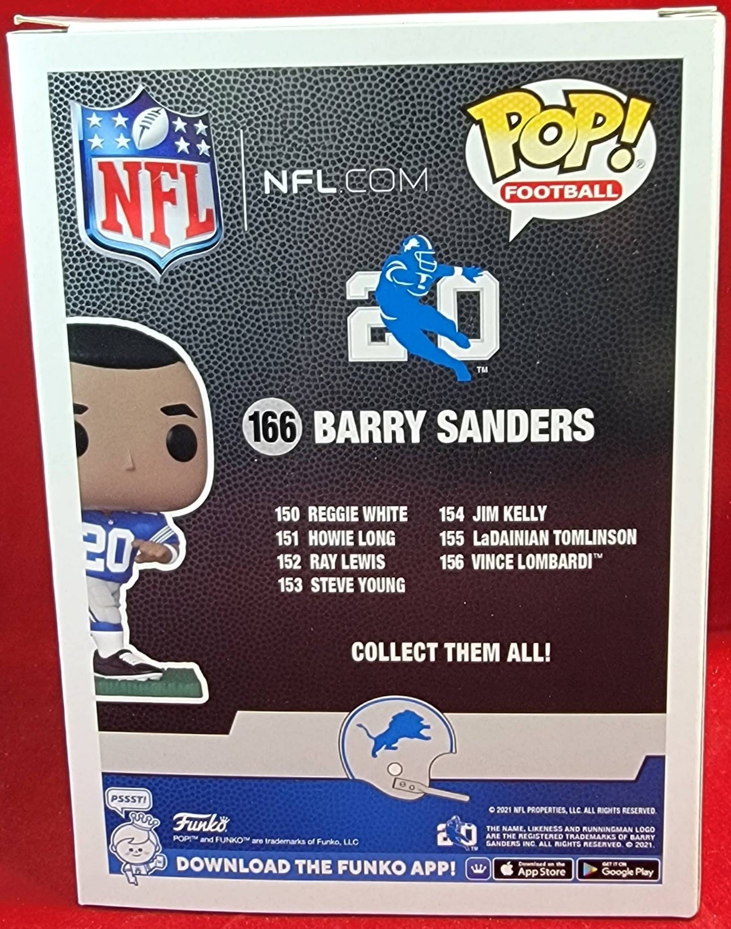 Barry Sanders best buy exclusive funko # 166 (nib)