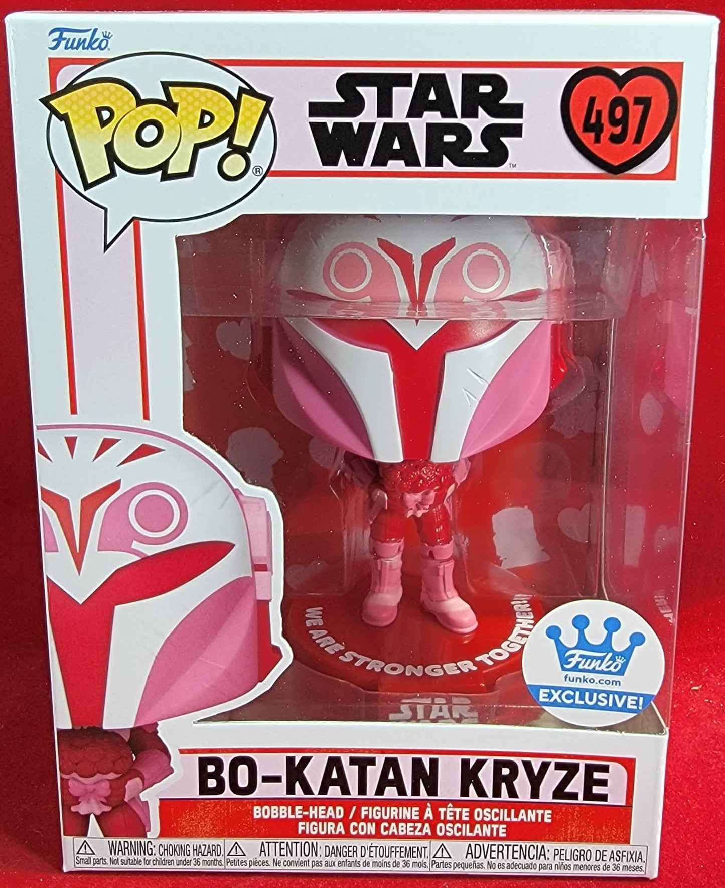 Bo-katan kryze Valentines Funko # 497 Star Wars Pop (nib)