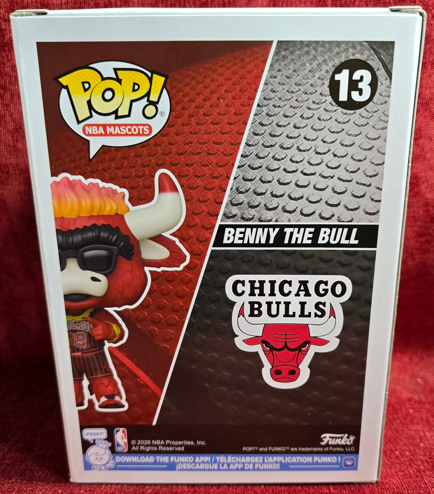 Funko Pop! Basketball: Benny The Bull # 13 (Nib)
With pop protector