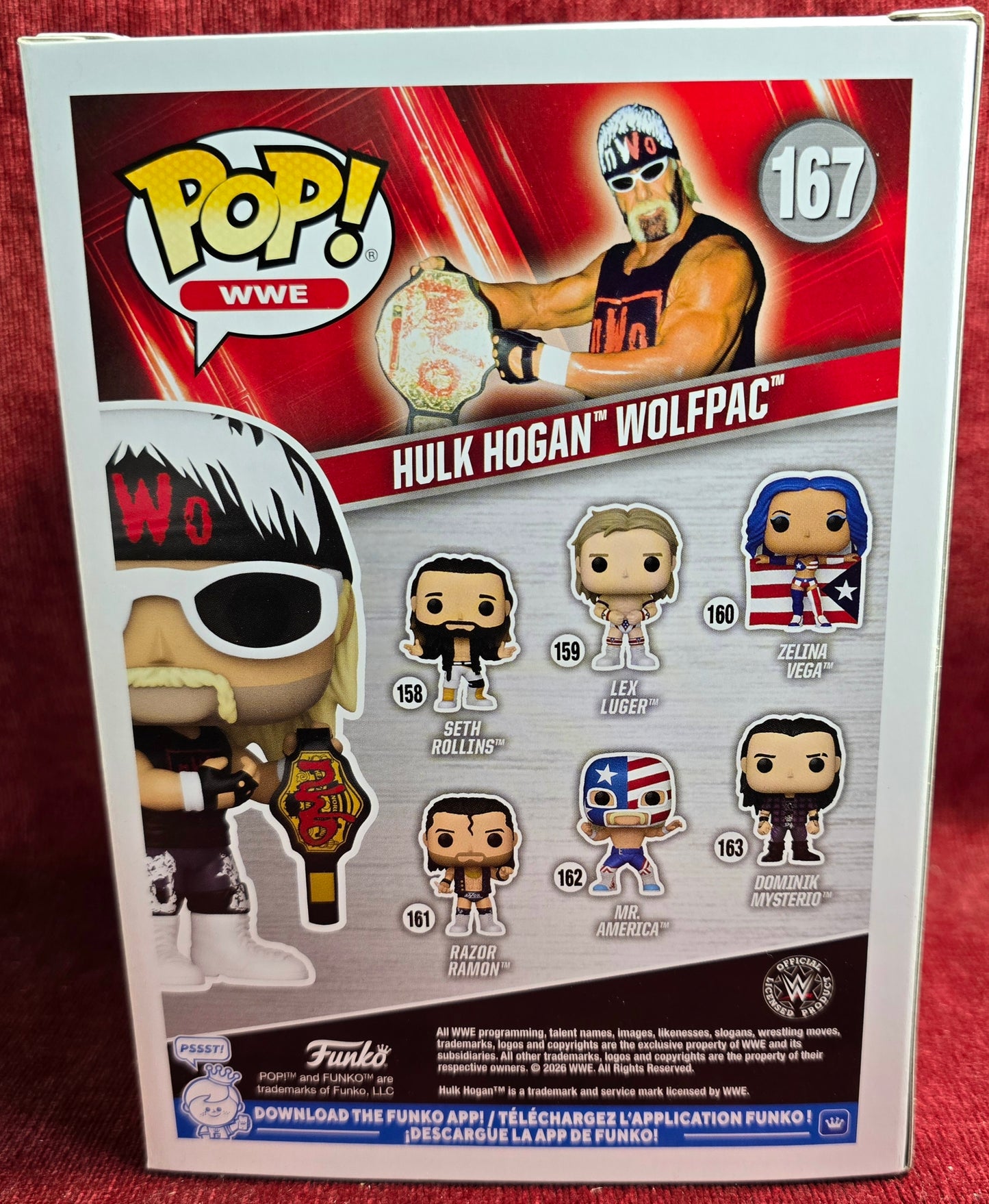 Funko Pop! WWE: Hulk Hogan Wolfpac # 167 (Nib)
With pop protector