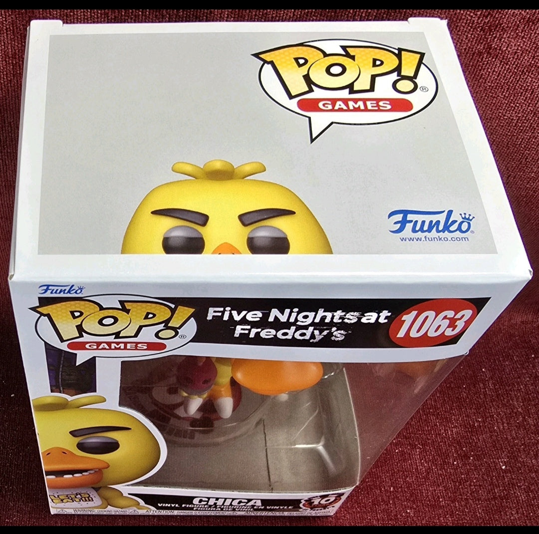 Funko Pop! Vinyl:  Chica # 1063 (Nib)
With pop protector