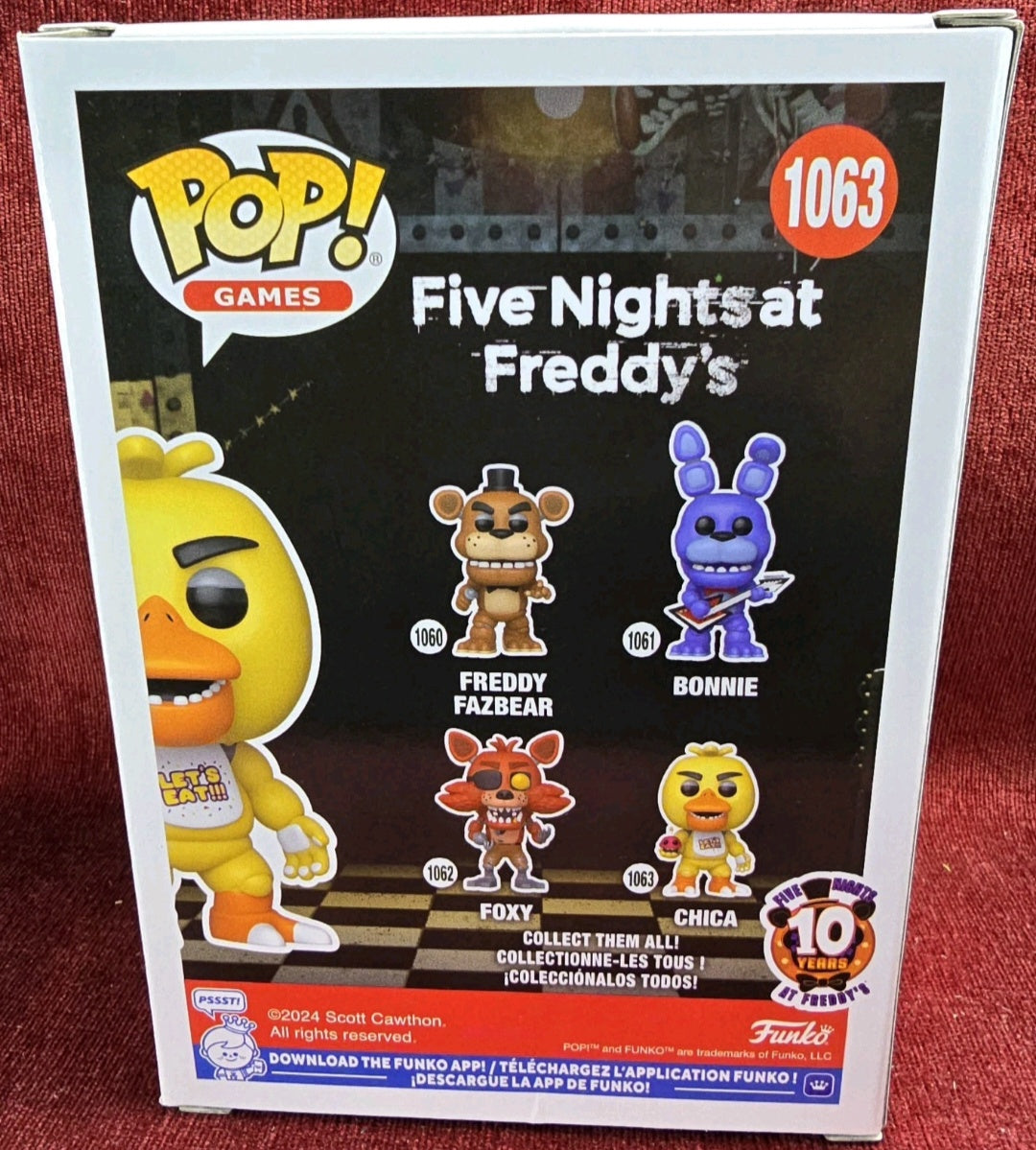 Funko Pop! Vinyl:  Chica # 1063 (Nib)
With pop protector