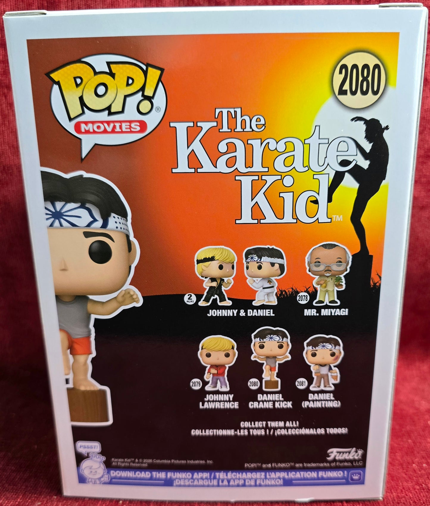 Funko Pop! Movies: Daniel Crane Kick # 2080 (Nib)
With pop protector