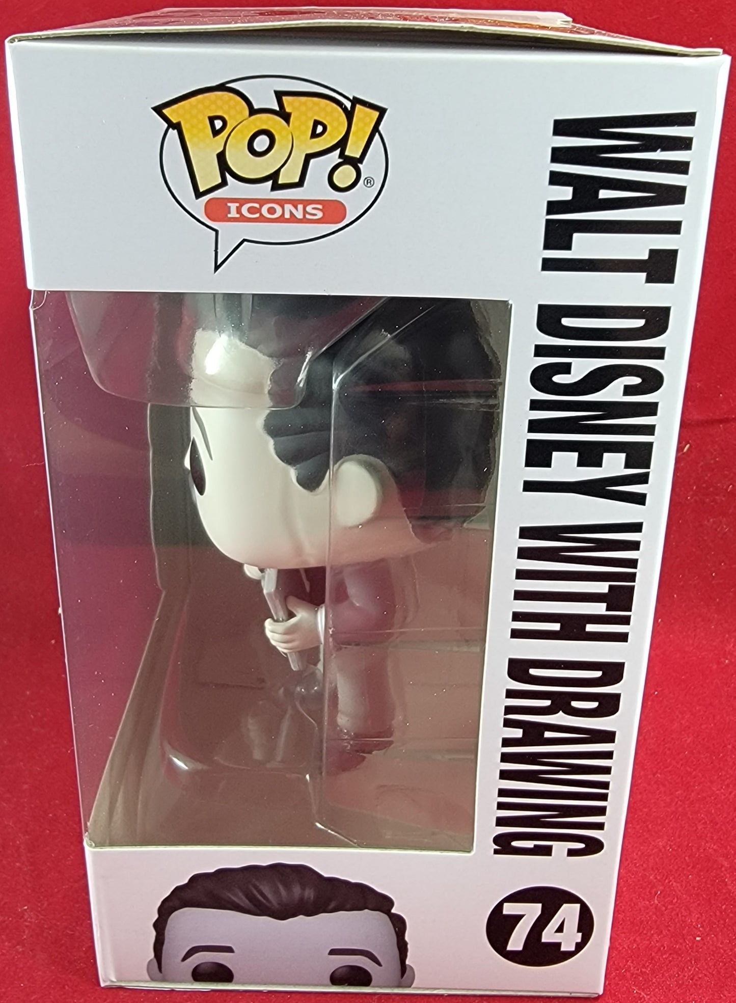 Walt disney with drawing funko # 74 (nib)