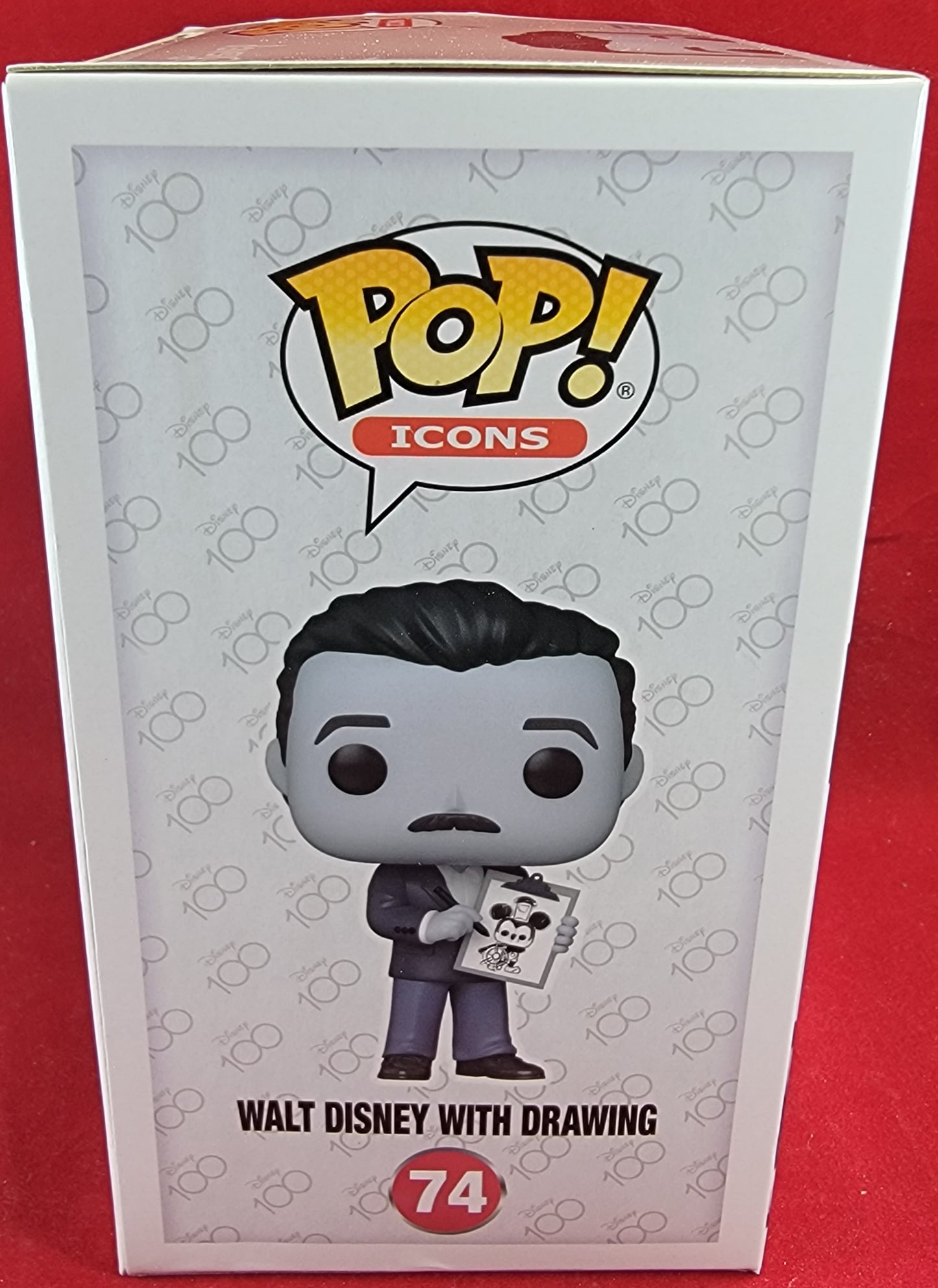 Walt disney with drawing funko # 74 (nib)
