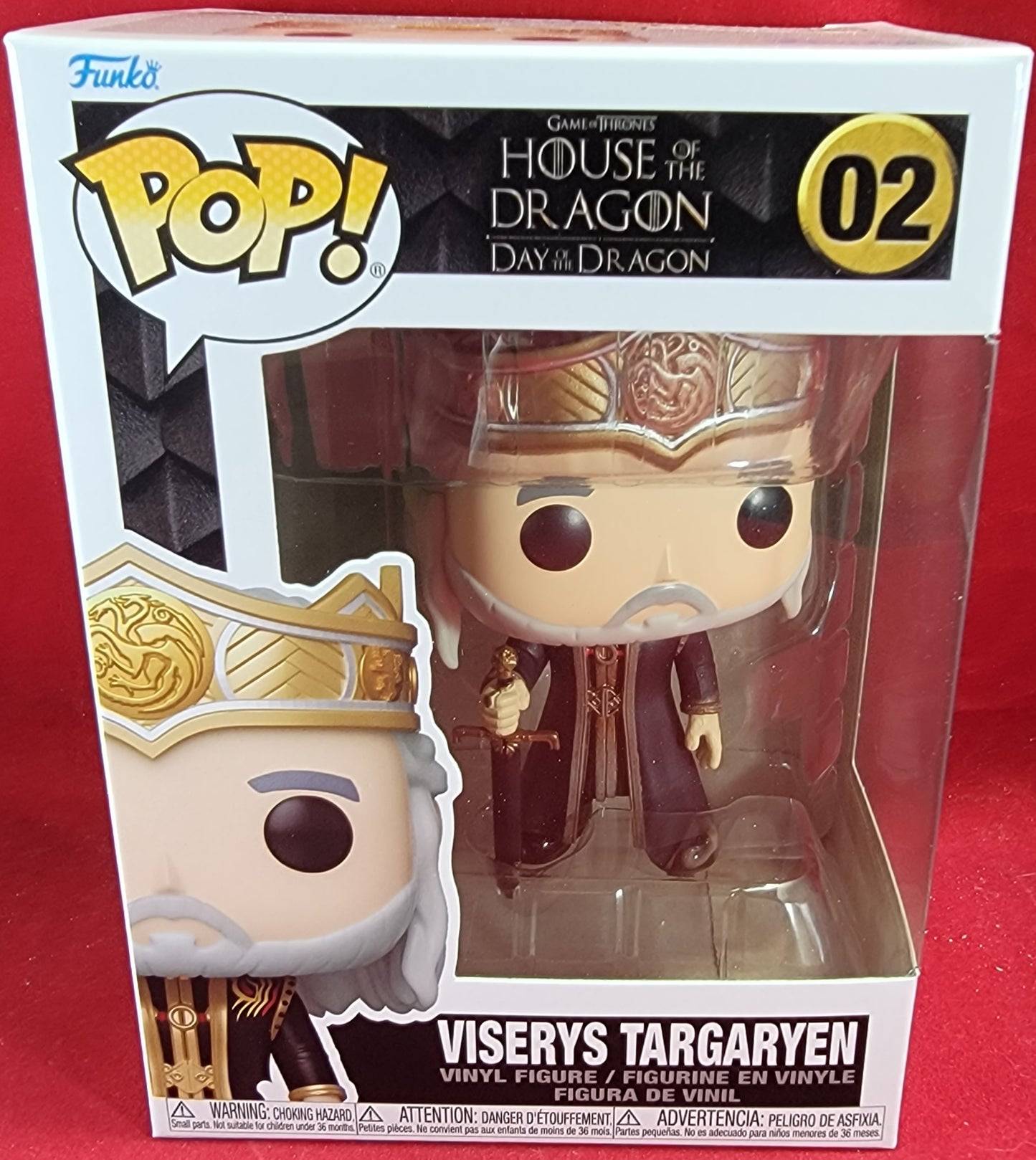 Viserys targaryen funko # 02 (nib)