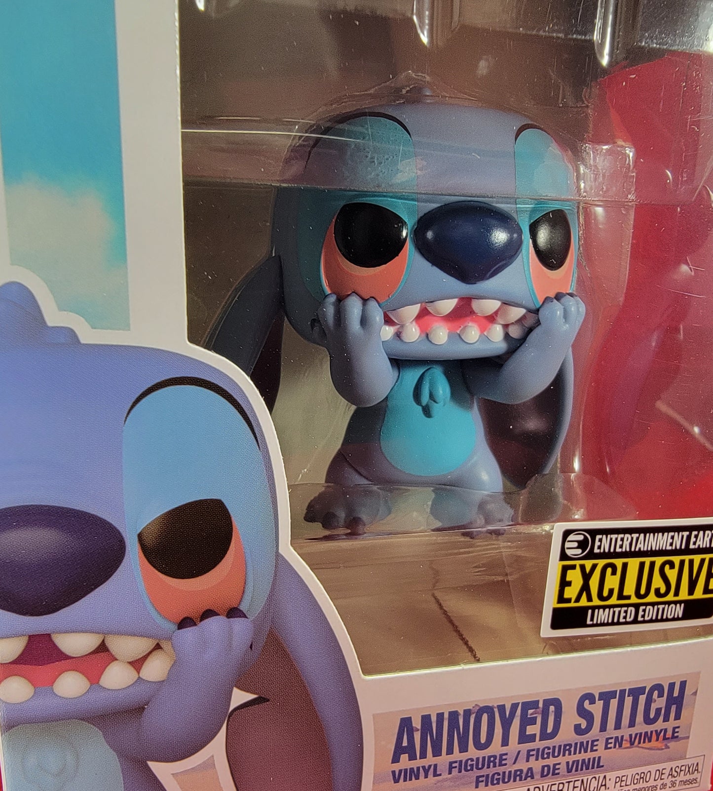 Annoyed stitch entertainment earth exclusive funko # 1222 (nib)