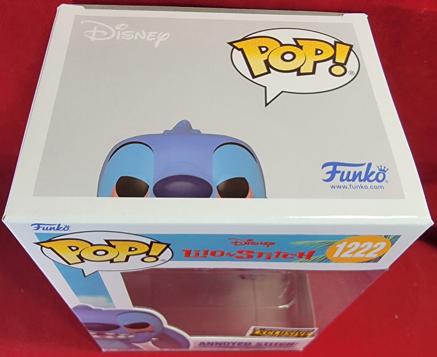 Annoyed stitch entertainment earth exclusive funko # 1222 (nib)