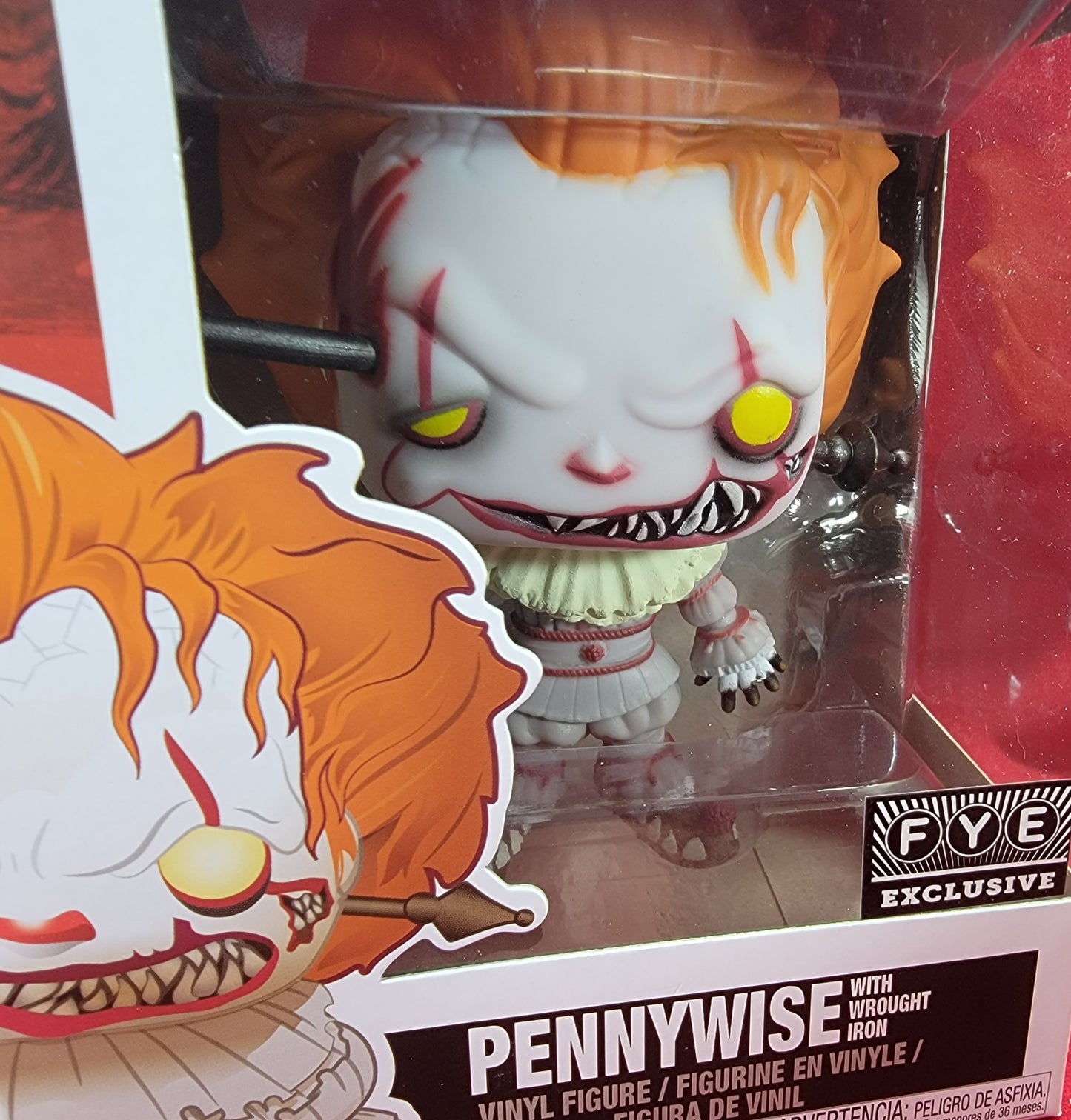 Pennywise with wrought iron fye exclusive funko # 544 (nib)