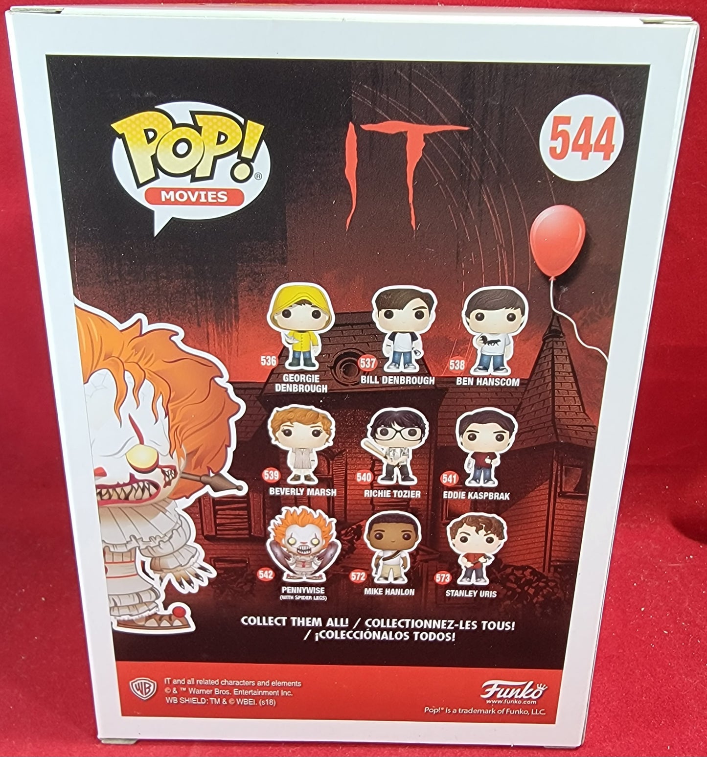 Pennywise with wrought iron fye exclusive funko # 544 (nib)