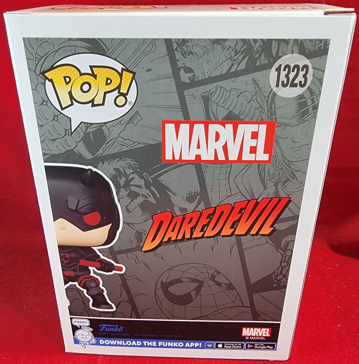 Daredevil in shadowland entertainment earth exclusive funko # 1323