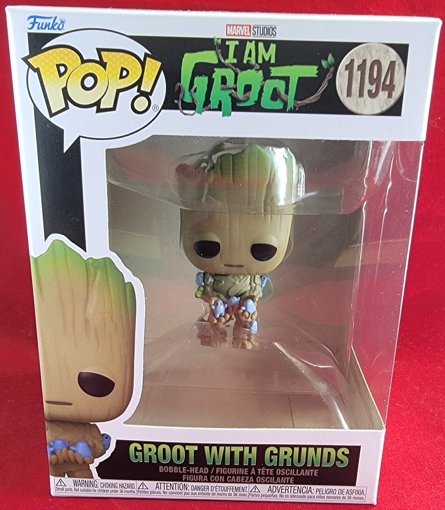 Groot with grunds funko # 1194 (nib)
With pop protector