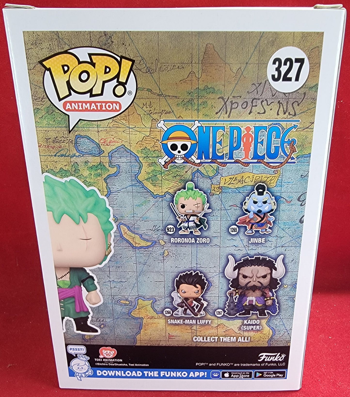 Roronoa Zoro kody exclusive # 327 (nib)
With pop protector