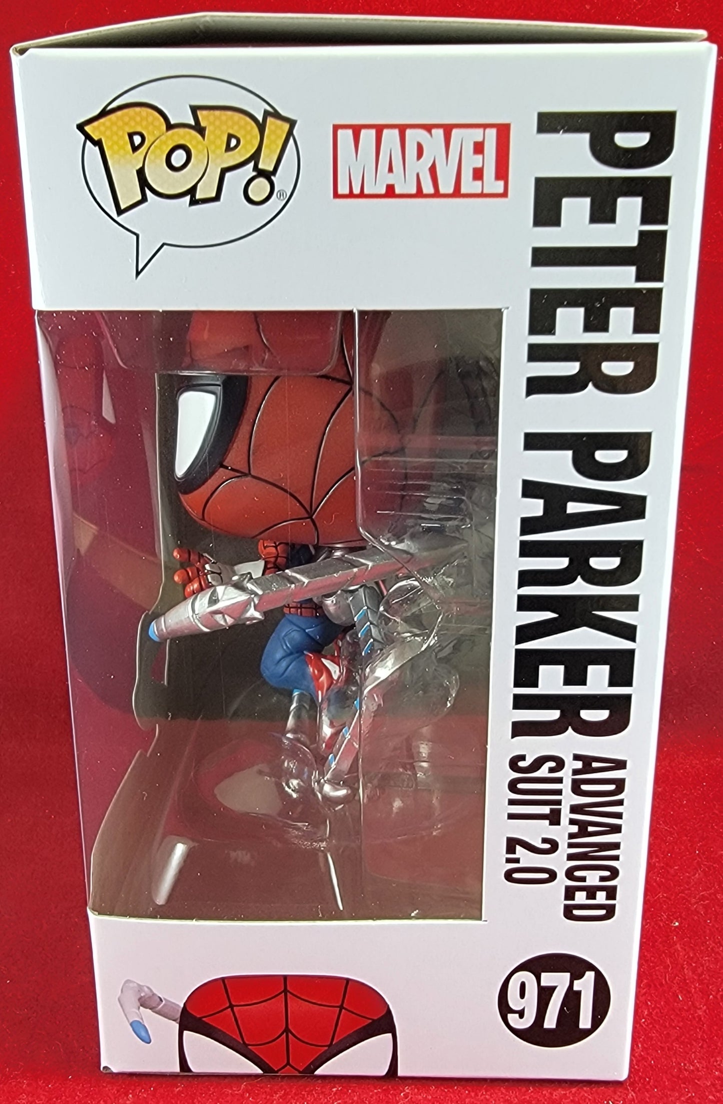 Peter Parker advanced suit 2.0 funko # 971 (nib)
With pop protector
