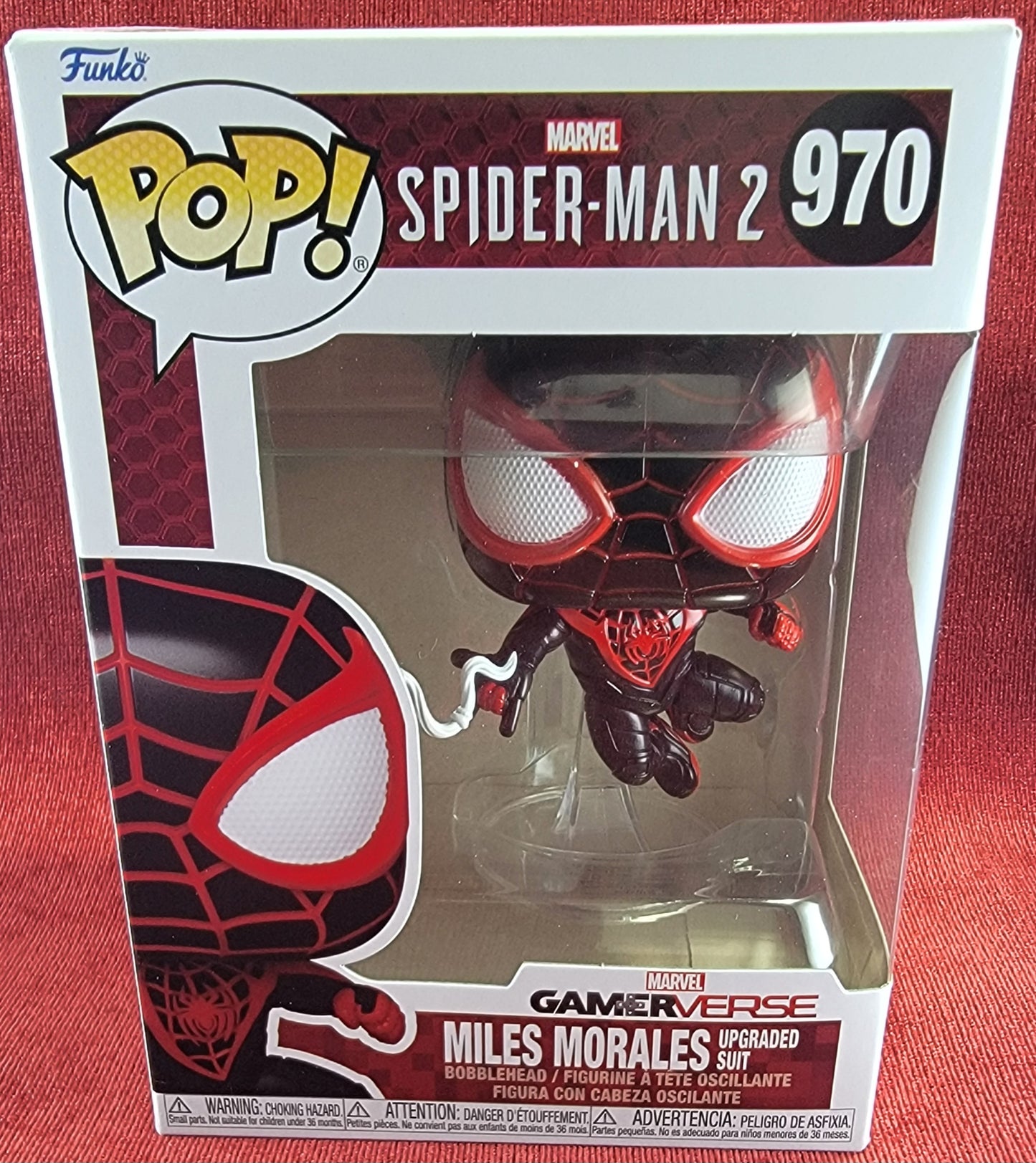 Miles morales upgraded suit funko # 970 (nib)
With pop protector