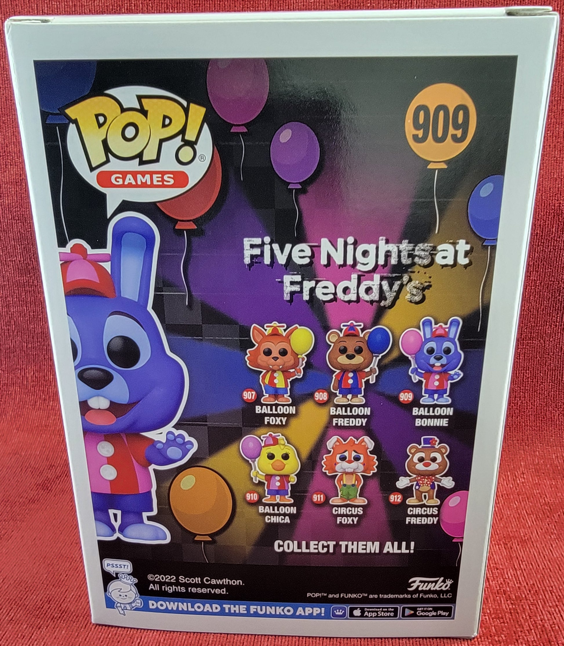 Balloon Bonnie funko # 909 (nib) With pop protector