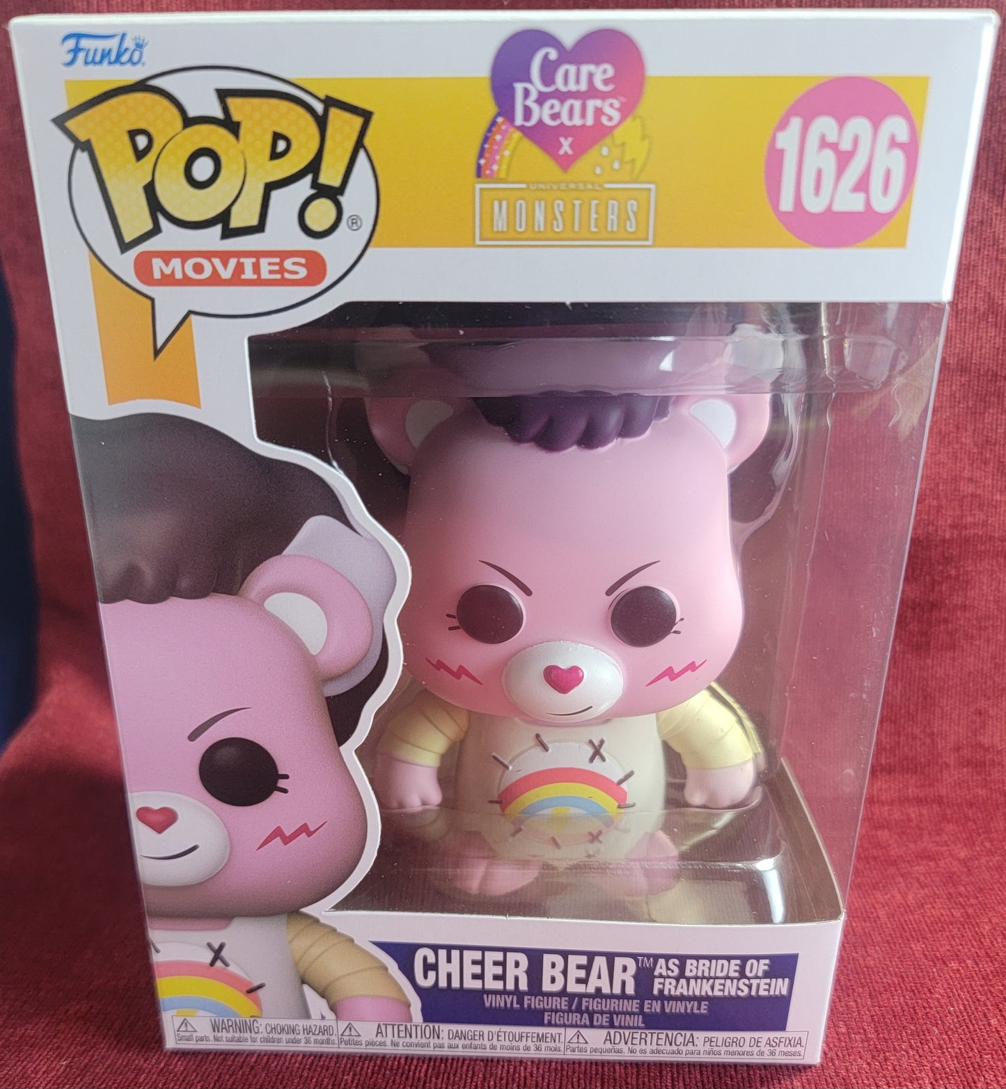 Cheer bear as bride of frankenstein funko #  1626 (nib)
With pop protector
