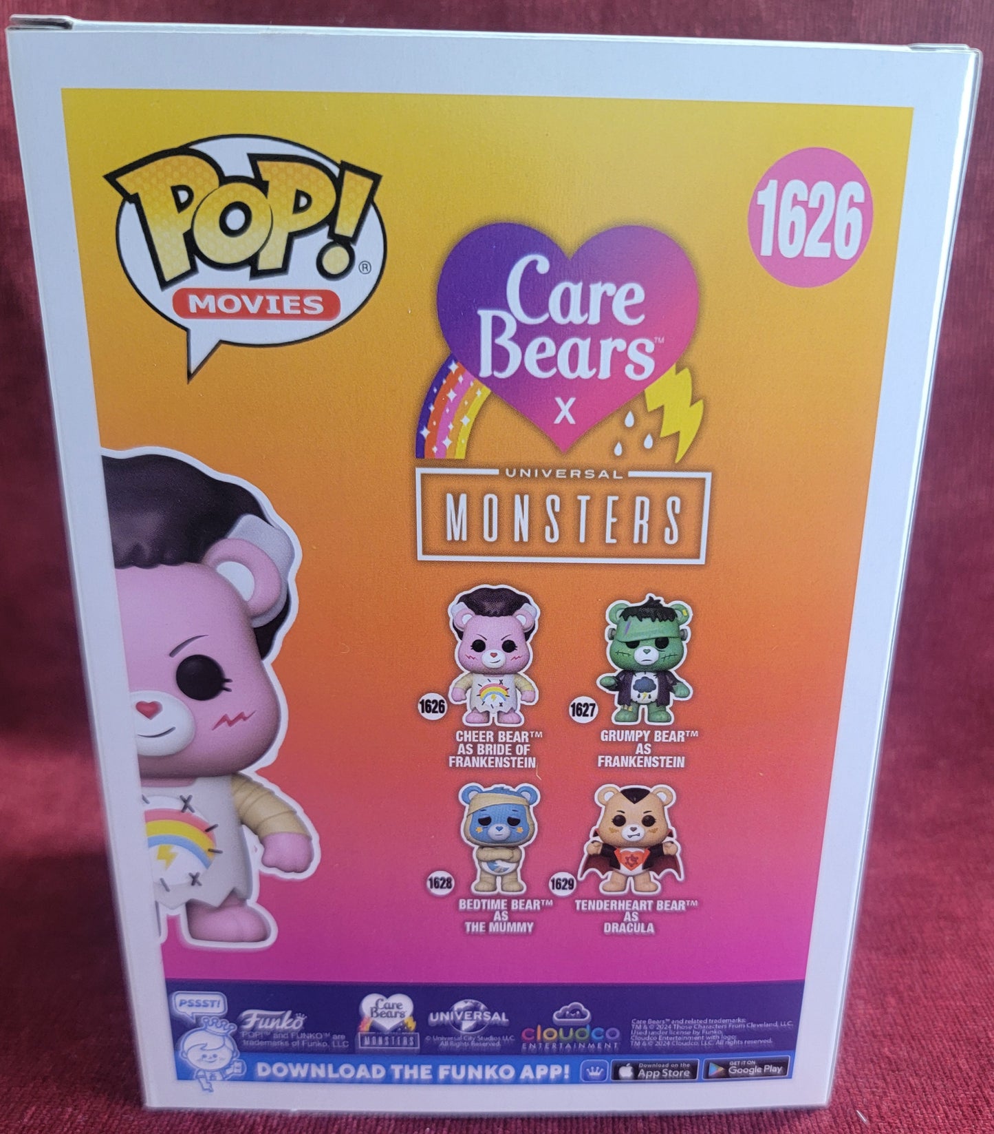 Cheer bear as bride of frankenstein funko #  1626 (nib)
With pop protector