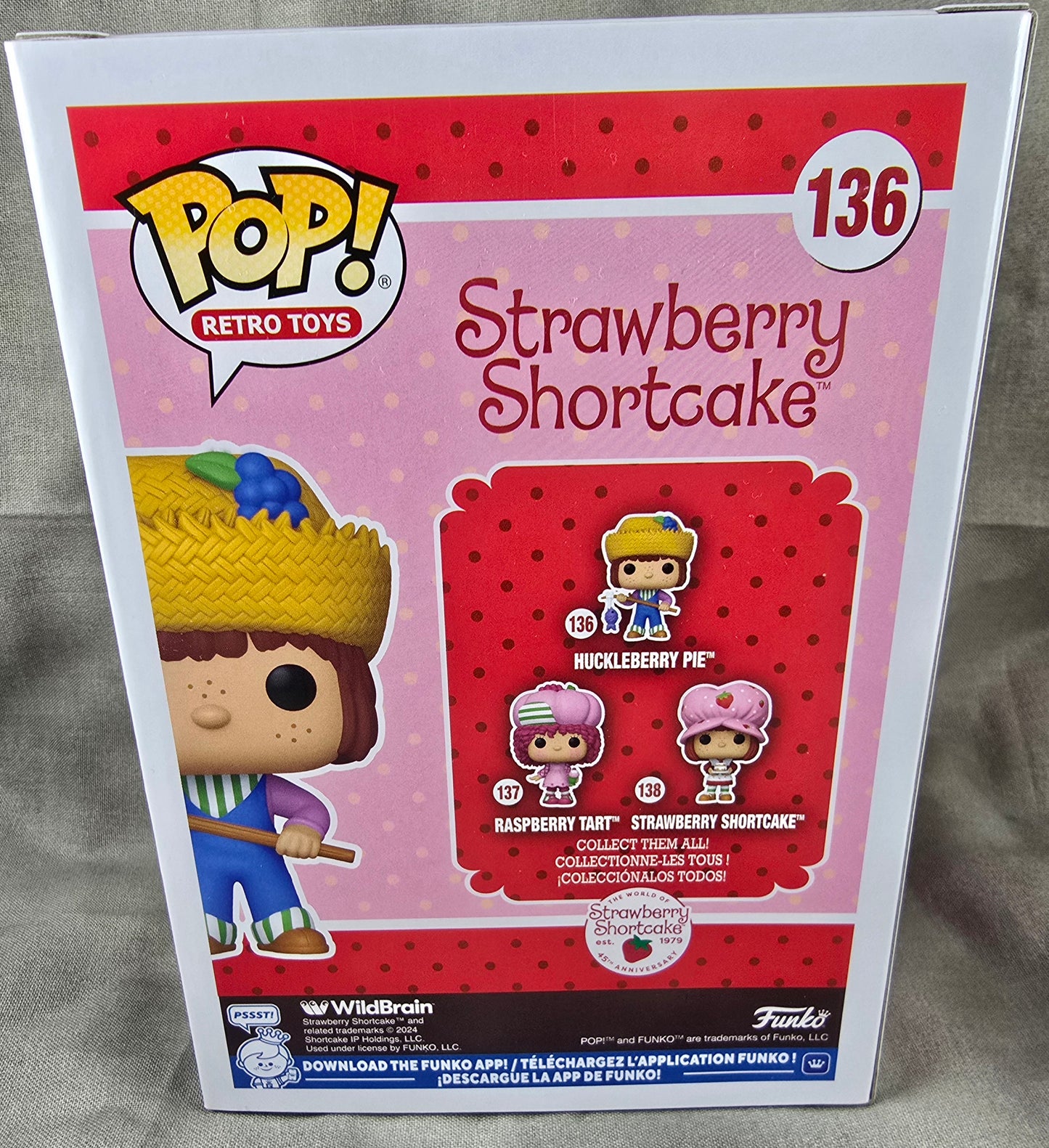 Huckleberry Pie Funko #136 (Nib) With Pop Protector