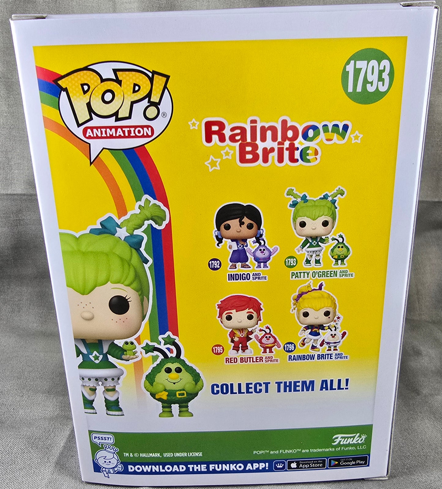 Patty O'green and Sprite funko # 1793 (nib) With pop protector