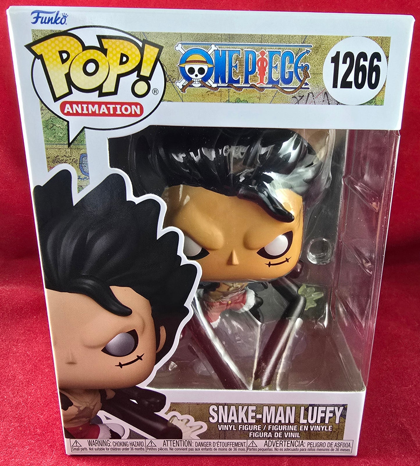 Snake-man luffy funko # 1266 (nib) with pop protector