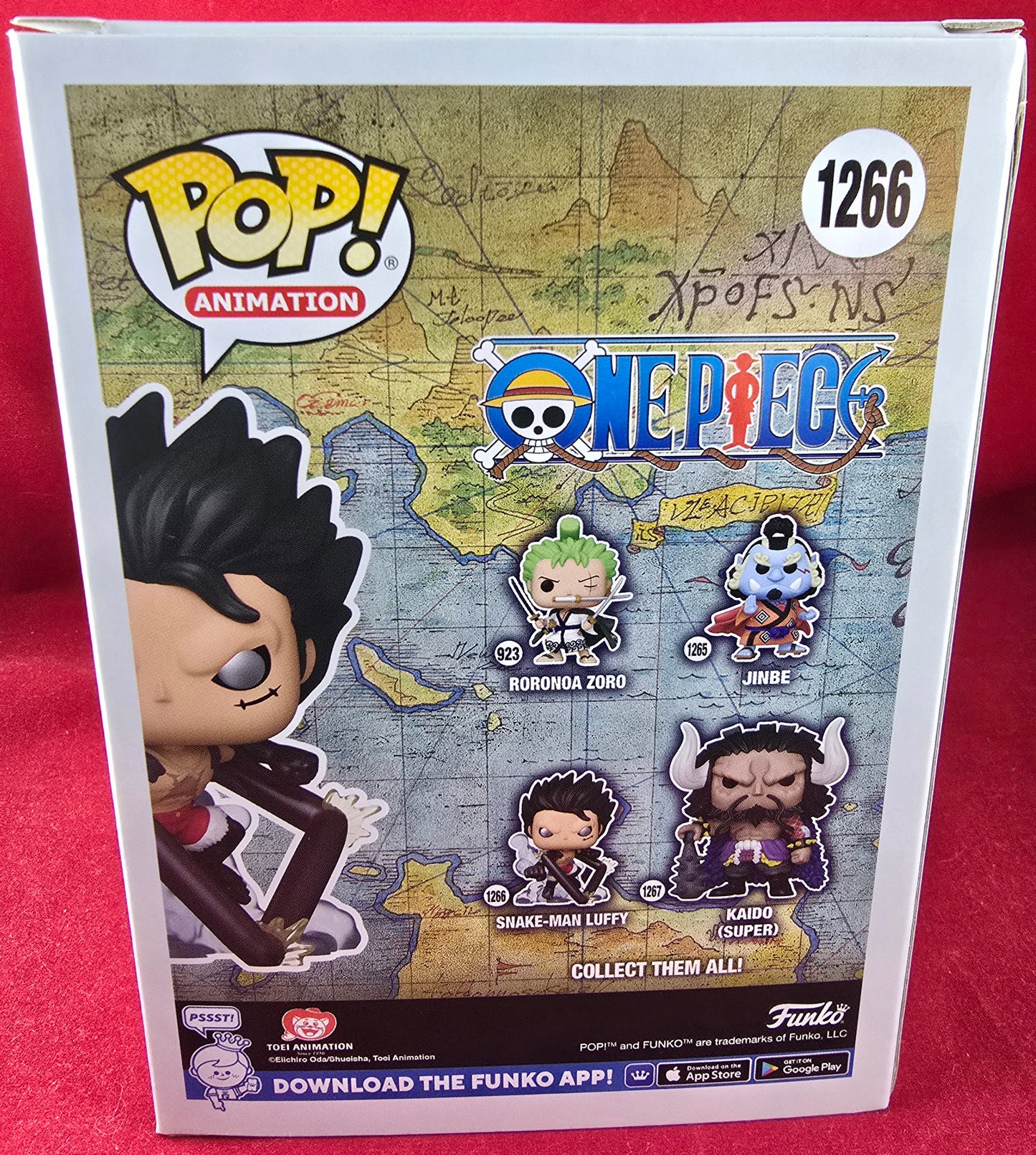 Snake-man luffy funko # 1266 (nib) with pop protector