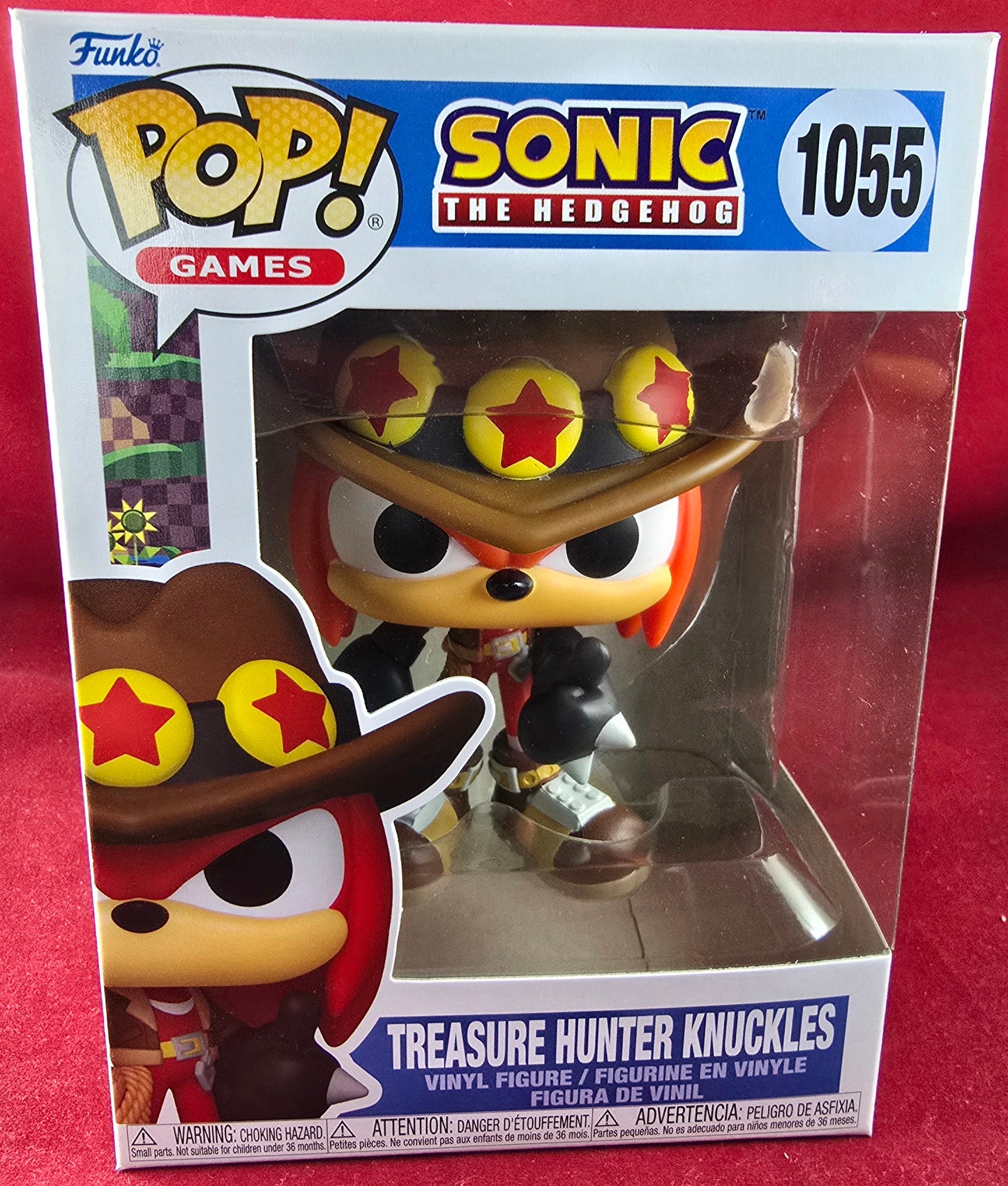 Treasure hunter knuckles funko # 1055 (nib) With pop protector