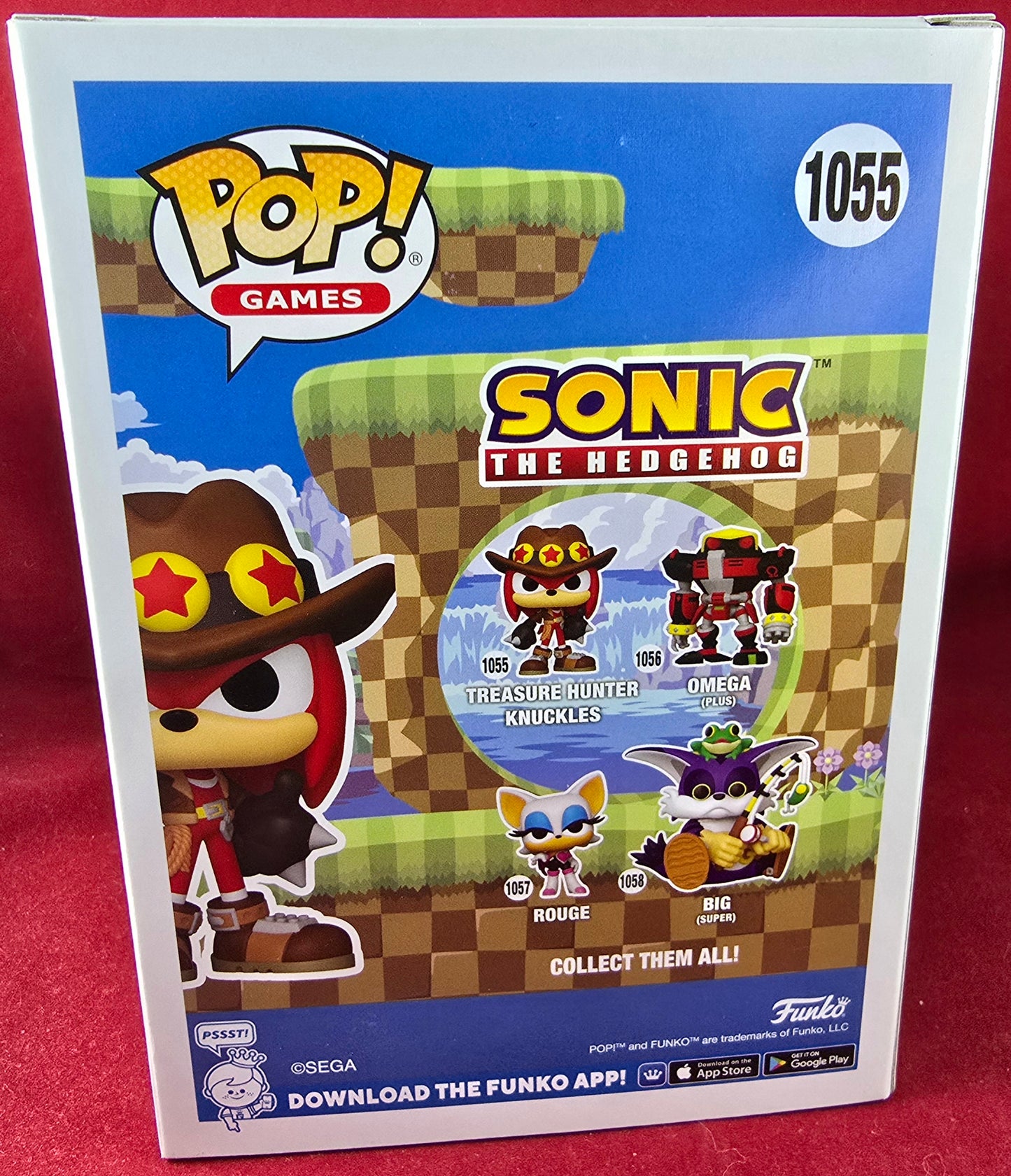 Treasure hunter knuckles funko # 1055 (nib) With pop protector