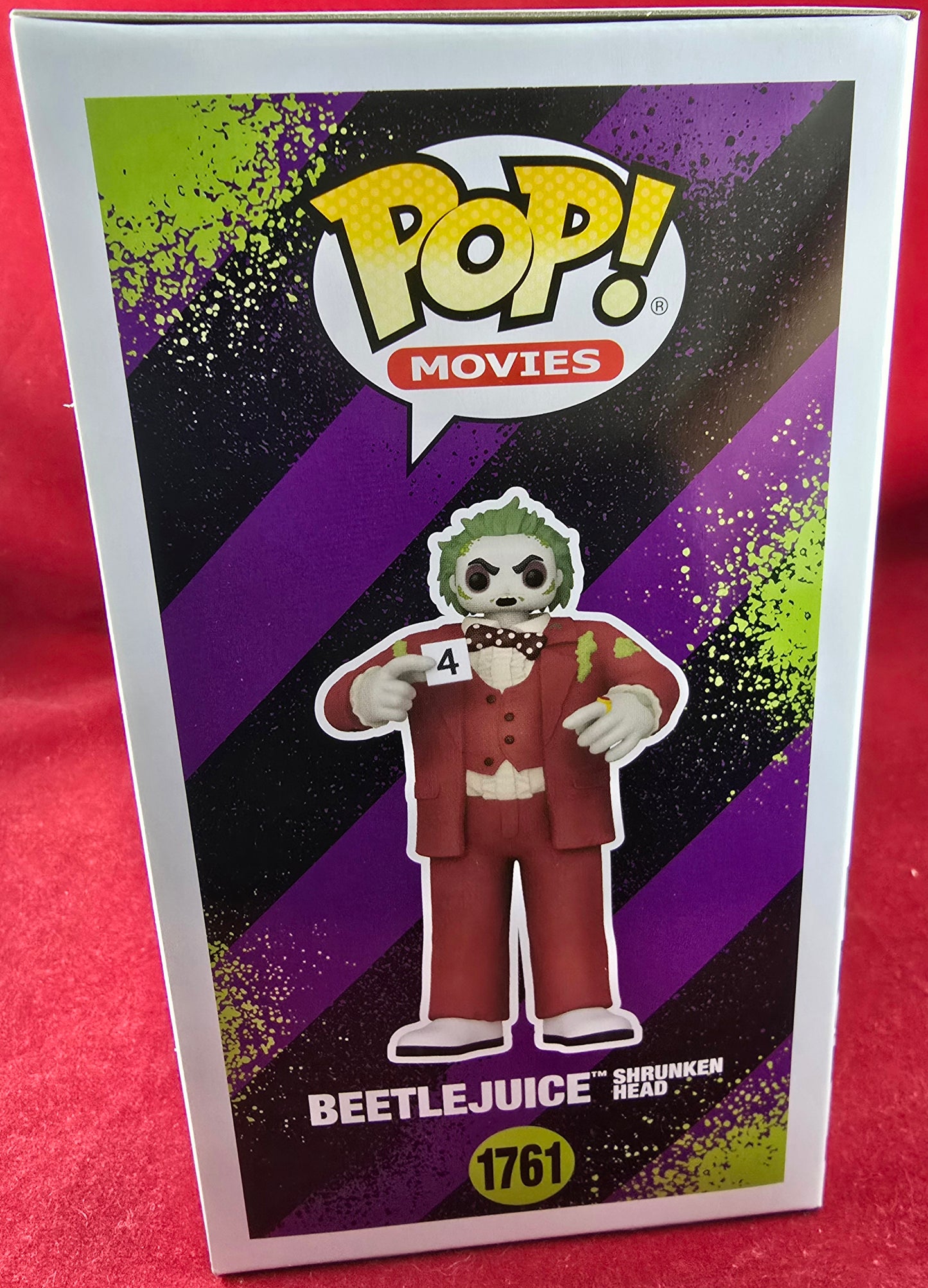 Beetlejuice with shrunken head entertainment earth exclusive funko # 1761 (nib) With pop protector