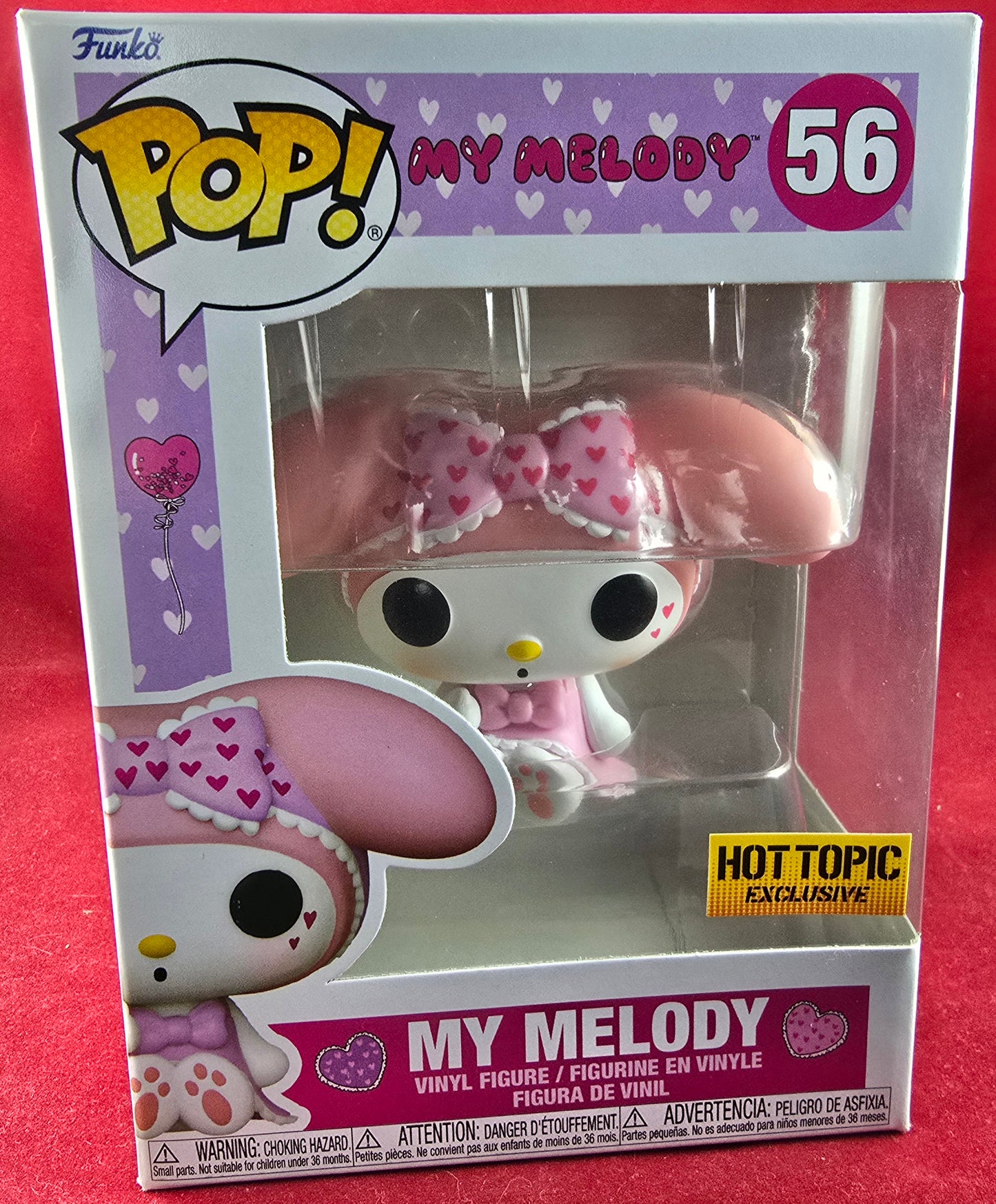 My Melody hot topic exclusive funko # 56 (nib) With pop protector