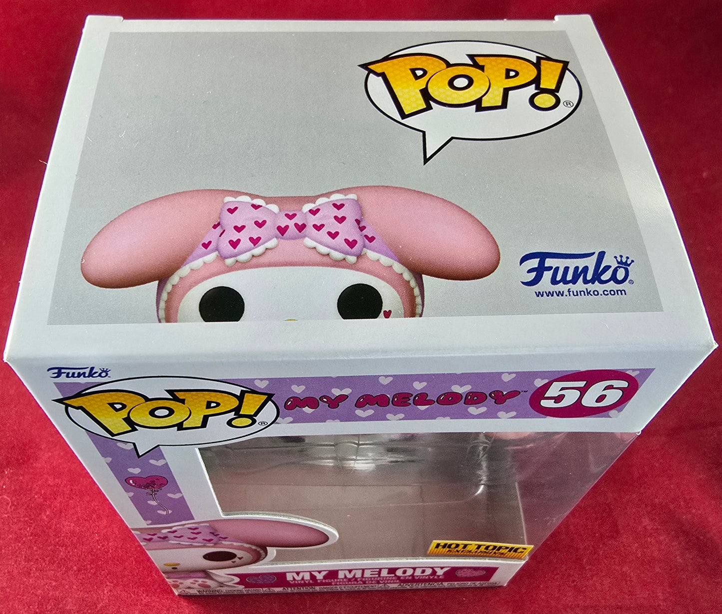 My Melody hot topic exclusive funko # 56 (nib) With pop protector