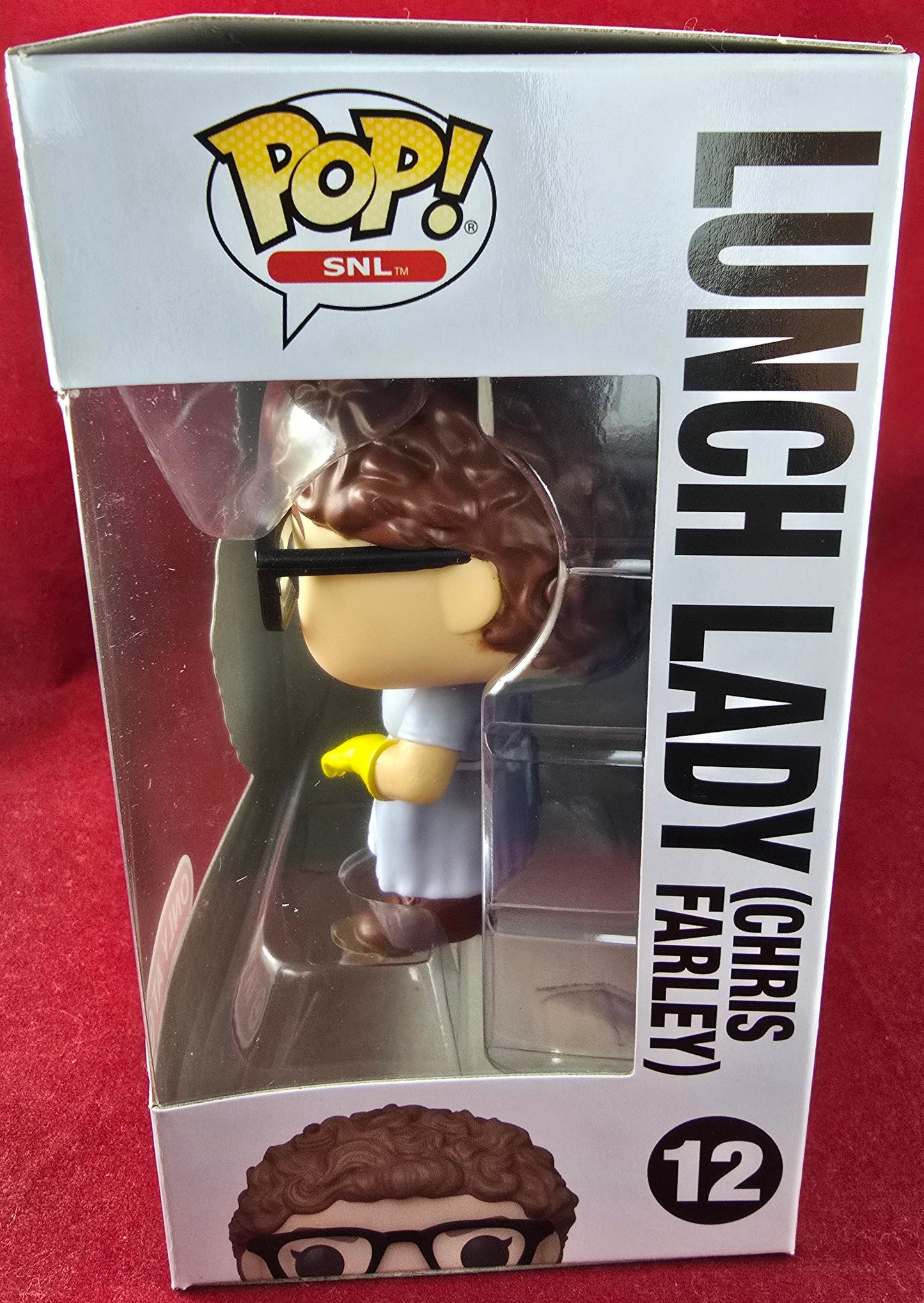 Lunch lady (Chris Farley) target exclusive funko # 12 (nib) with pop protector