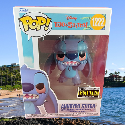 Annoyed stitch entertainment earth exclusive funko # 1222 (nib)