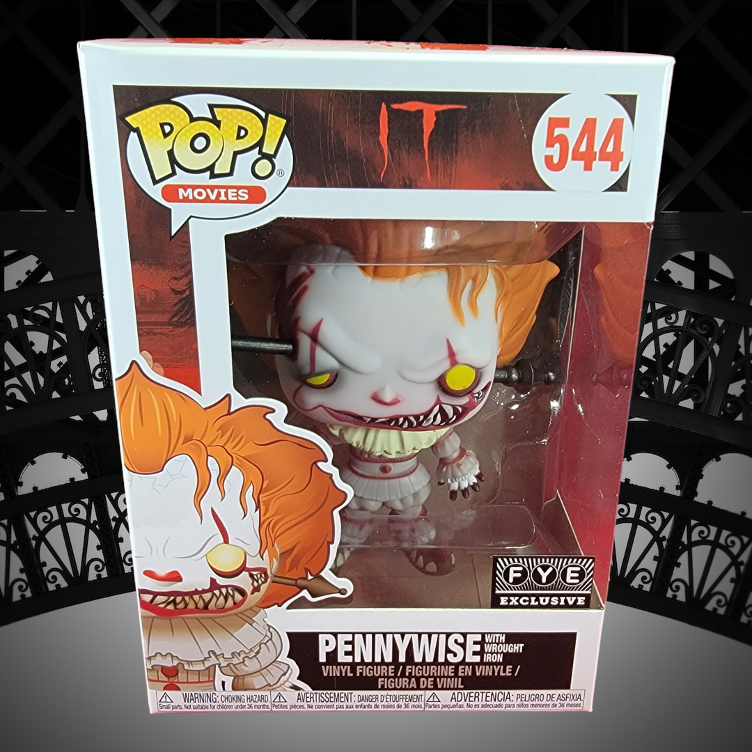 Pennywise with wrought iron fye exclusive funko # 544 (nib)