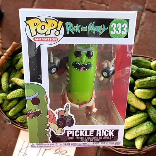 Pickle rick funko # 333 (nib)
With pop protector