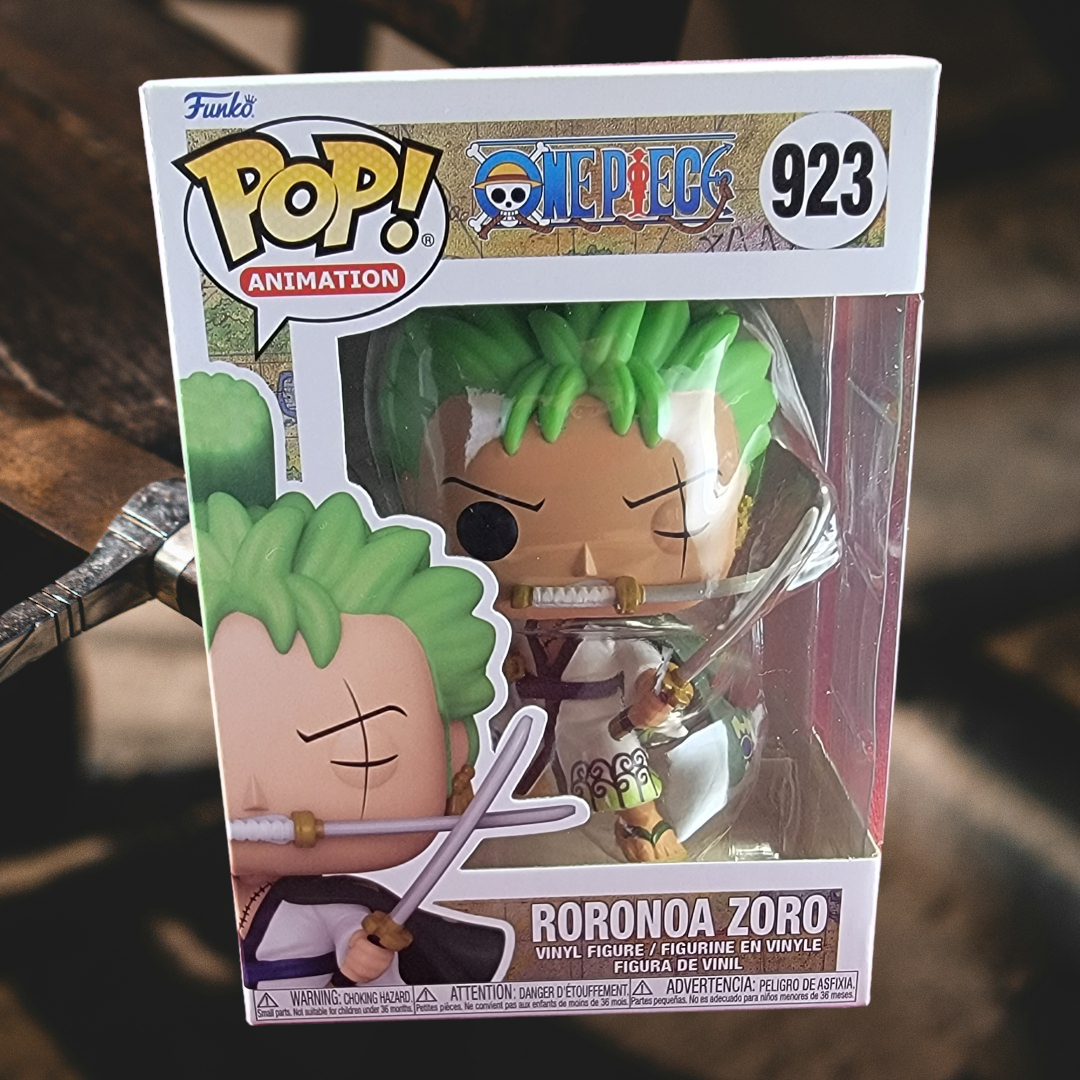 Roronoa Zoro funko # 923 (nib) With pop protector – SpeedAndGrace