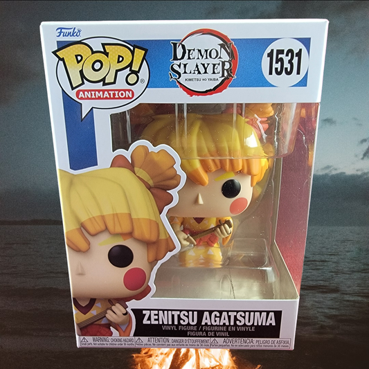 Zenitsu agatsuma funko # 1531 (nib)
With pop protector