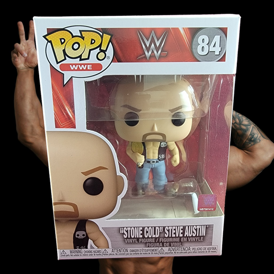 "Stone cold" Steve Austin funko # 84 (nib)
With pop protector