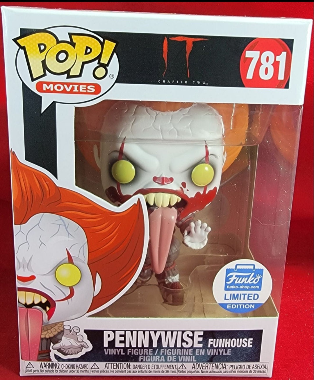 Pennywise funhouse funko exclusive 781 (nib)