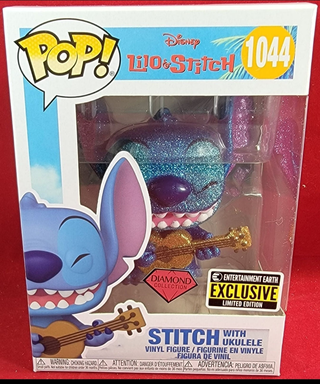 Entertainment earth exclusive Stitch with ukulele funko # 1044 (nib)