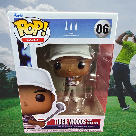 Funko Pop!  Tiger Woods Funko # 06 (Nib)
With pop protector