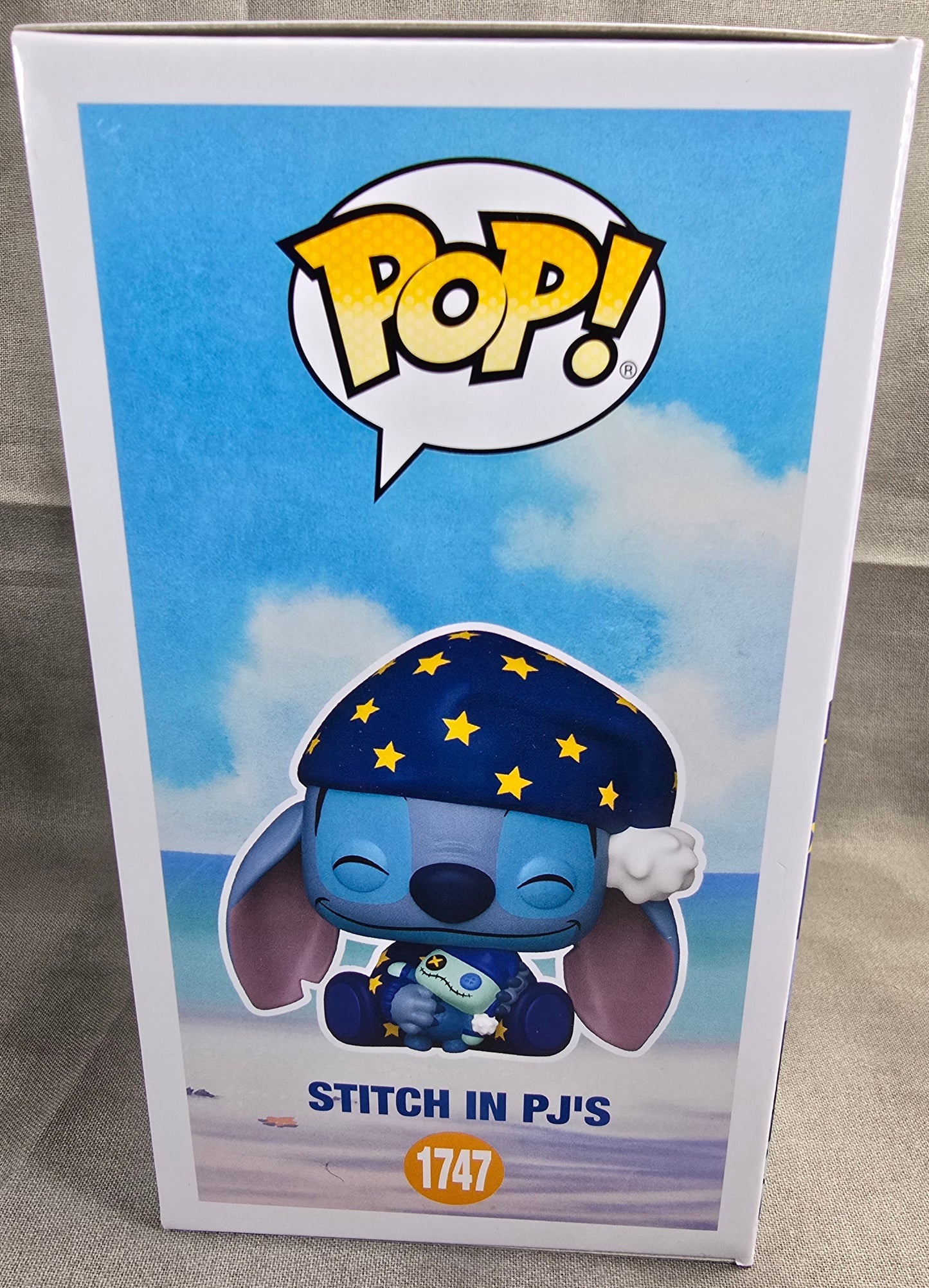 Funko Pop! Vinyl: Stitch  PJ's  Exclusive Funko Pop # 1747 (Nib) With pop Protector