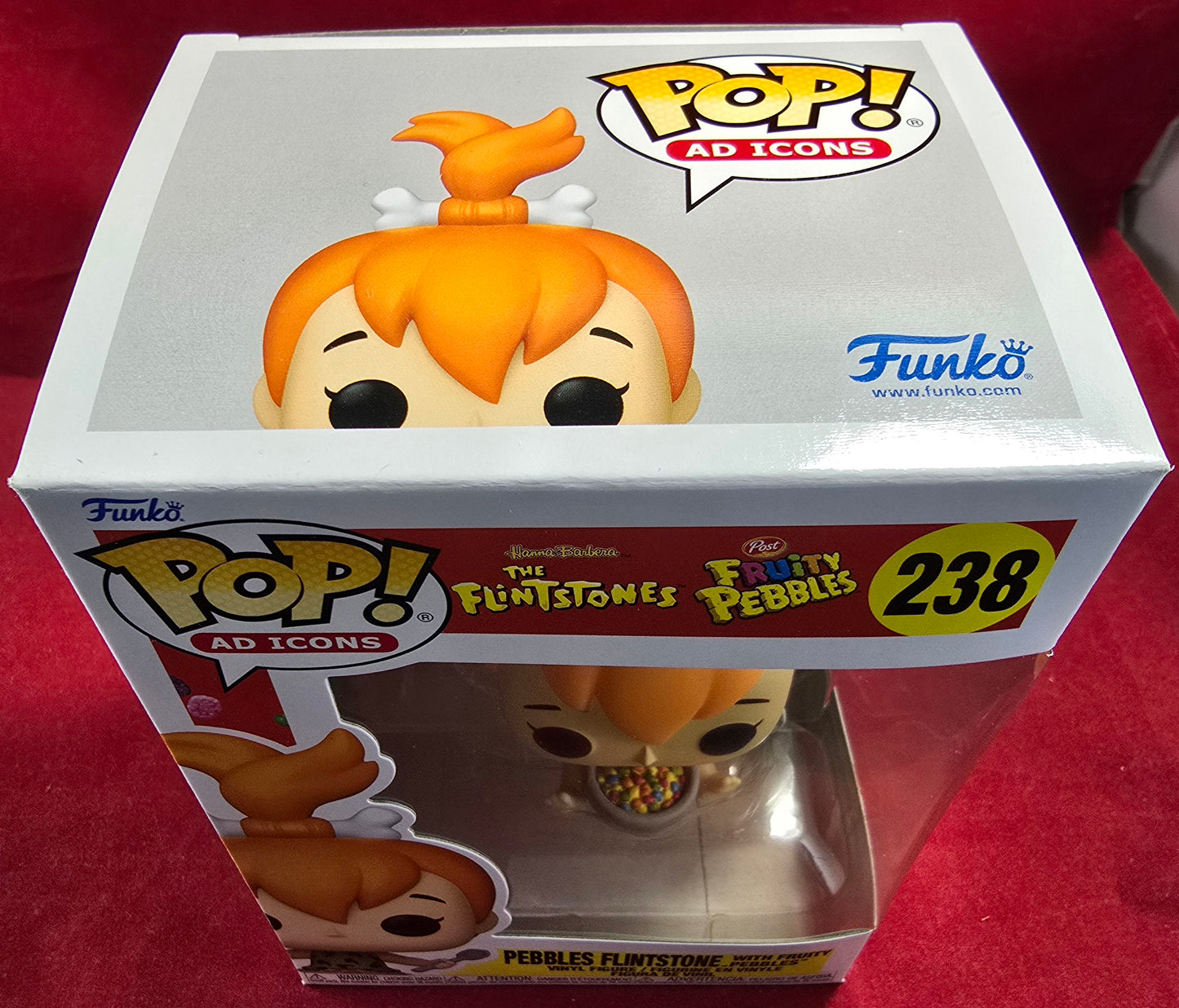 Pebbles Flintstone with fruity pebbles funko # 238 (nib) With pop protector
